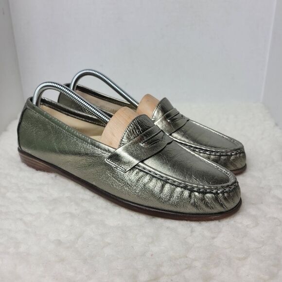 SAS Tripad Comfort Women's Size 11.5 M Loafers Slip On Silver Leather - Picture 1 of 10